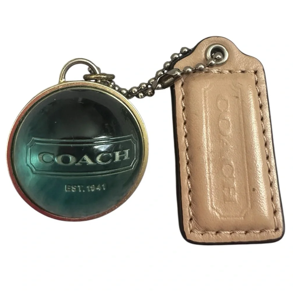 RARE Coach Y2K Orb Charm + Hang Tag